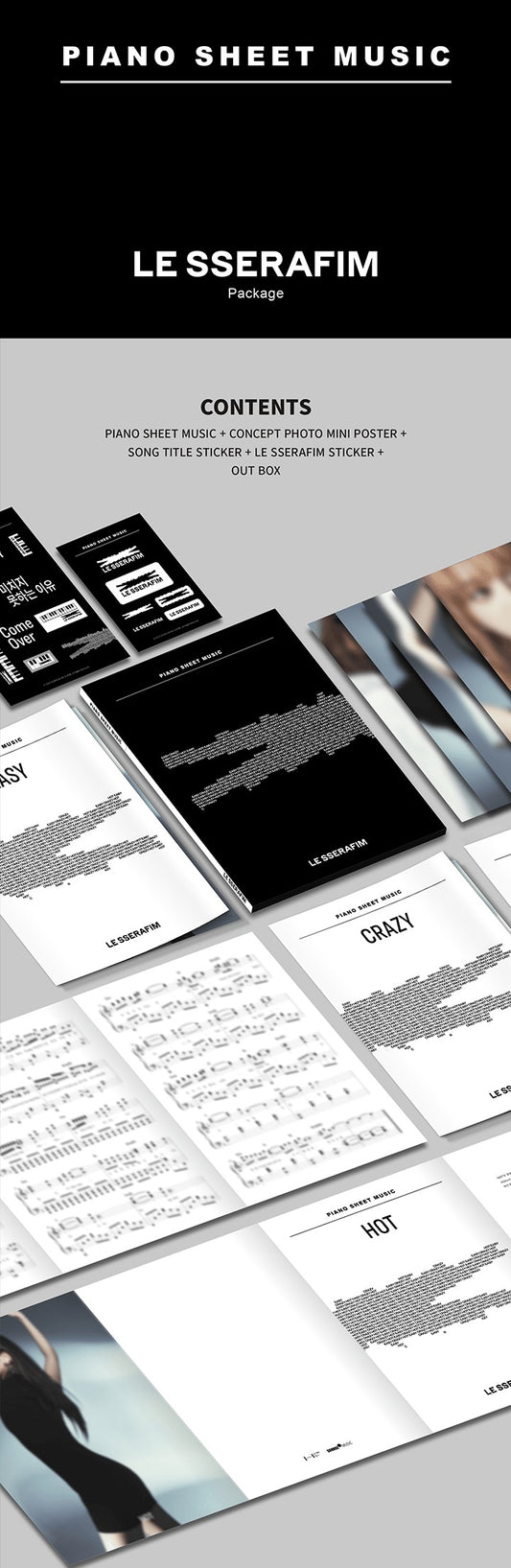 LE SSERAFIM - Piano Sheet Music : Le Sserafim (Package)