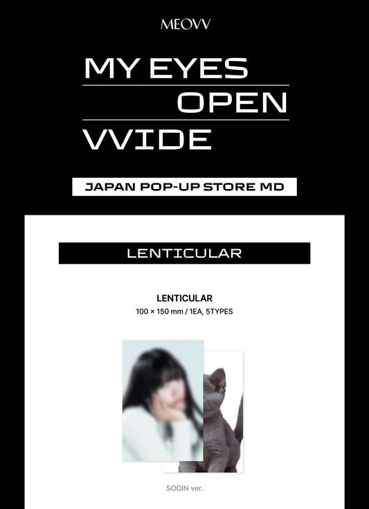 MEOVV - My Eyes Open Wide Japan Pop Up Store Official MD Lenticular