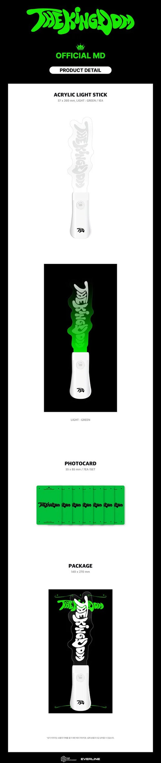 KINGDOM - OFFICIAL ACRYLIC LIGHT STICK