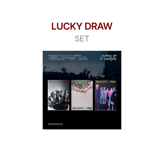 P1harmony - unique! 9th mini album weverse lucky draw event photobook ver set