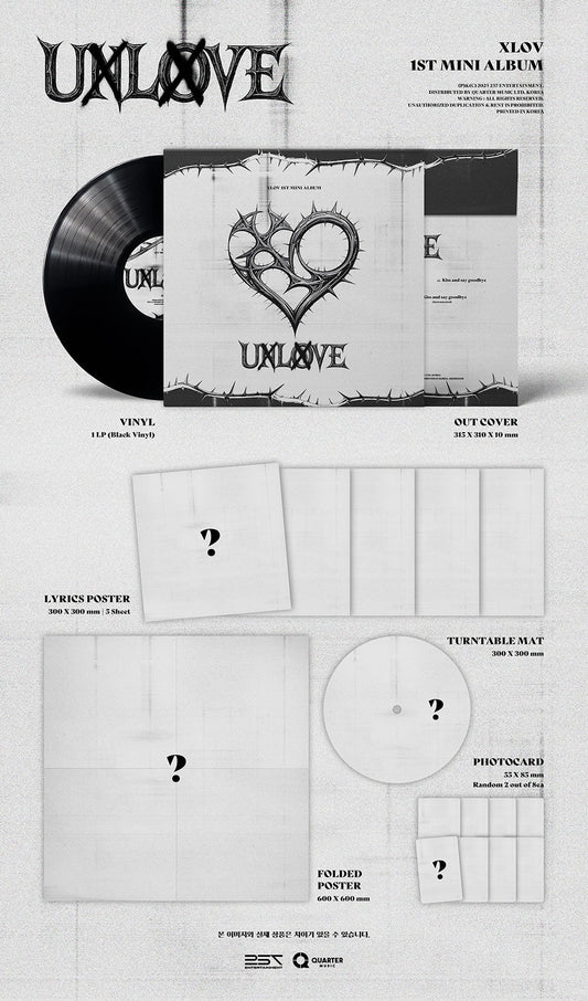 Xlov - uxlxve 1st mini album lp ver