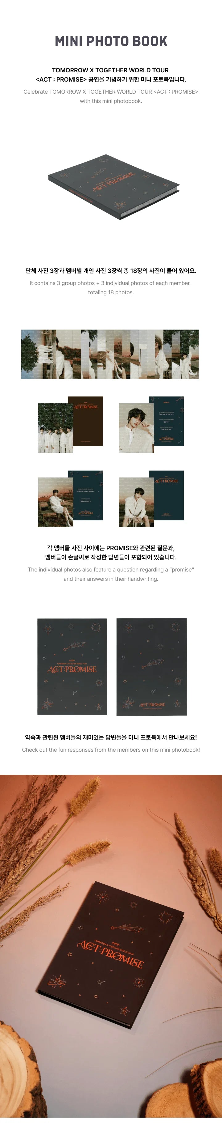 TXT - ACT : PROMISE WORLD TOUR OFFICIAL MD MINI PHOTO BOOK – Kpop Omo