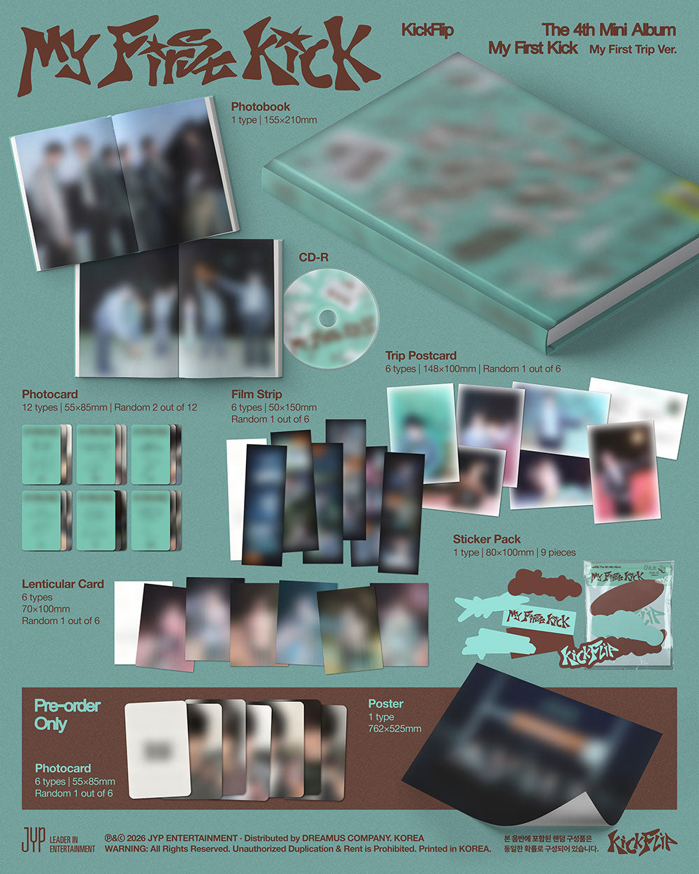 Kickflip - my first kick 4th mini album standard my first trip ver ...