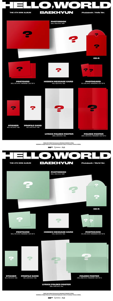 BAEKHYUN 4th Mini Album - HELLO, WORLD (Photobook Ver.) + MAKESTAR Pho – Choice Music LA BAEKHYUN 4th Mini Album - HELLO, WORLD (Photobook Ver.) + MAKESTAR Pho – Choice Music LA