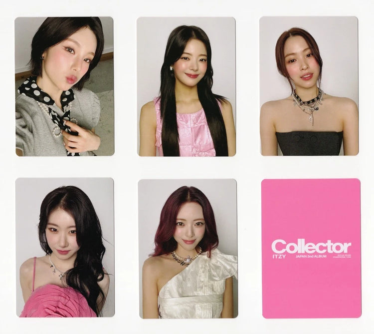 ITZY Japan 2nd Album COLLECTOR POB Photocard OT5 Set – Kpop Omo ITZY Japan 2nd Album COLLECTOR POB Photocard OT5 Set – Kpop Omo