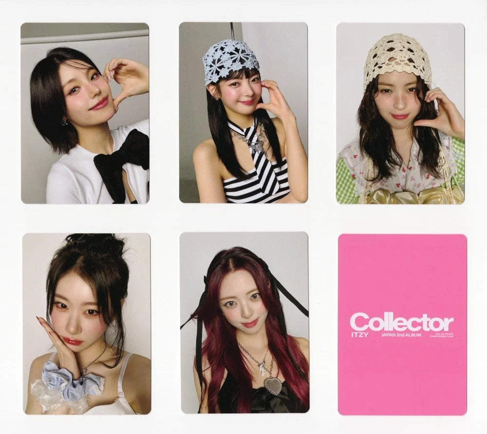 ITZY Japan 2nd Album COLLECTOR POB Photocard OT5 Set – Kpop Omo