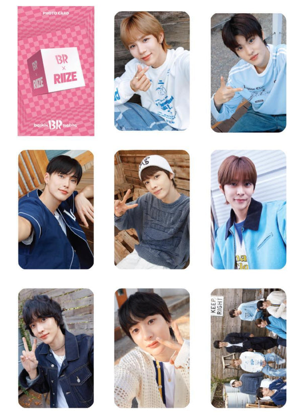 RIIZE x Baskin Robbins Official Photocard Pack Set (OT7 + Group) – Kpop Omo
