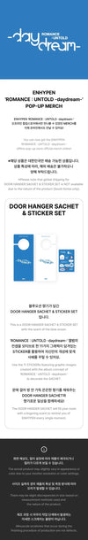 Enhypen - Romance : Untold Daydream Pop Up Official MD Door Hanger Sachet & Sticker Set