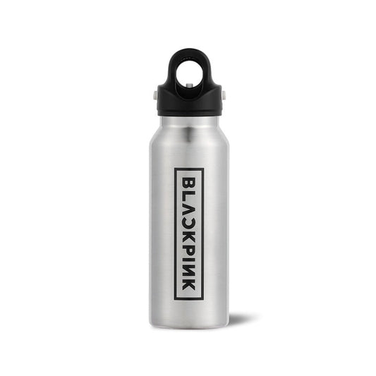 Blackpink - blackpink logo official md revomax carbonated eco bottle (silver/12oz 355ml)