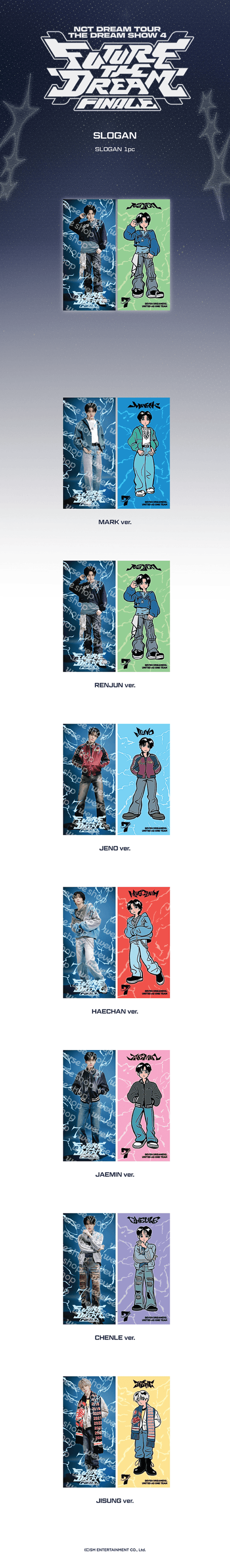 NCT dream - the dream show 4 future the dream finale tour official md slogan