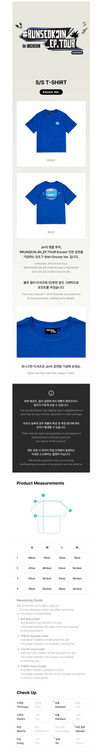 BTS jin - #runseokjin_ep.tour_encore official md s/s t-shirt encore ver.
