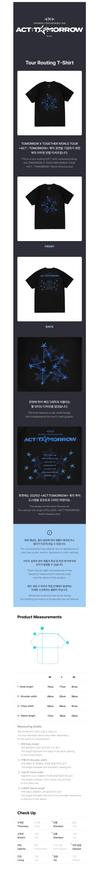 TXT - act : tomorrow world tour in u.s. official md tour routing t-shirt