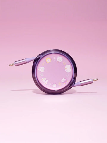 Bt21 - Cosmic Travel Collection 100w Retactable Usb-c Cable (the Journey 90cm)