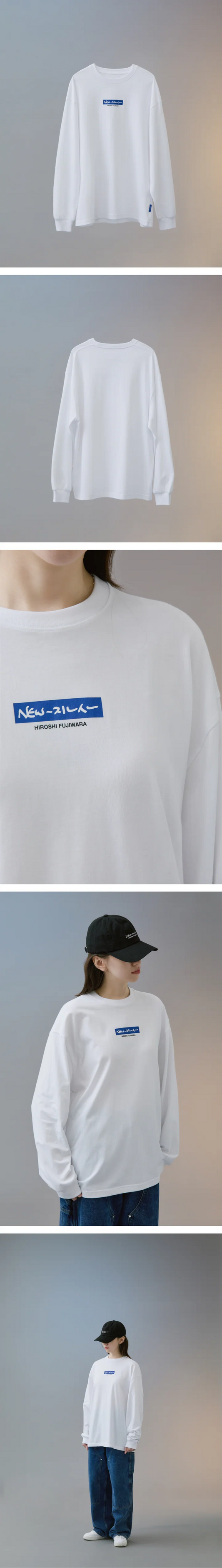 Newjeans - Newjeans X Hiroshi Fujiwara Official Md Coller Long Sleeve T-shirt Ver.2