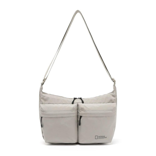 Riize 24FW Heron Collection - Double Pocket Crossbody Bag Beige