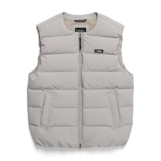 Riize 24FW Heron Collection - U-neck Lightweight Goose Down Vest Beige