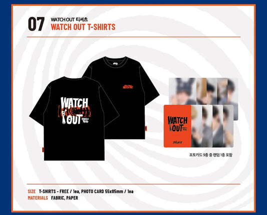 Xikers - House of Tricky : Watch Out Official Merch MD Watch Out T-Shirts