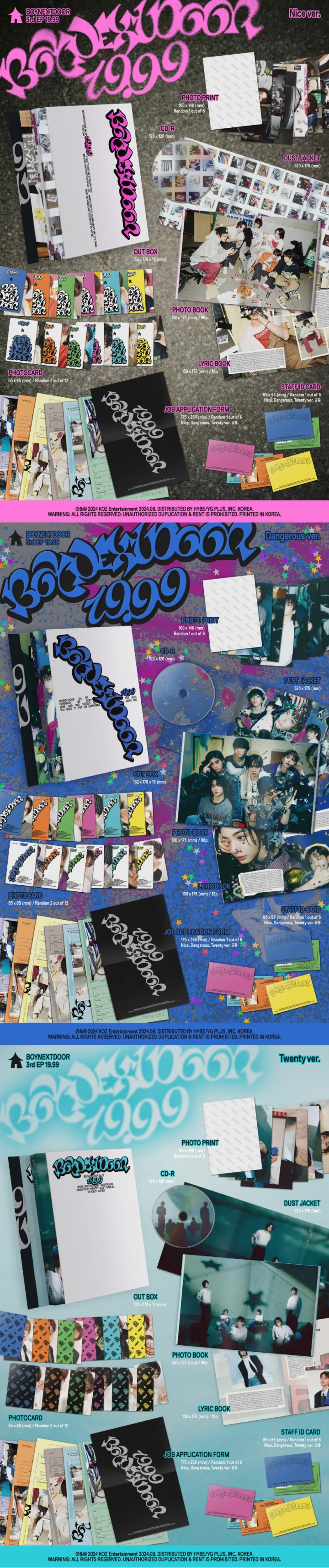 BoyNextDoor 3rd Ep Album - 19.99 (Weverse Showcase LIVE Gift BoyNextDoor 3rd Ep Album - 19.99 (Weverse Showcase LIVE Gift