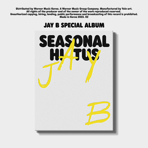 GOT7 JAY B Special Album - Seasonal Hiatus - Kpop Omo