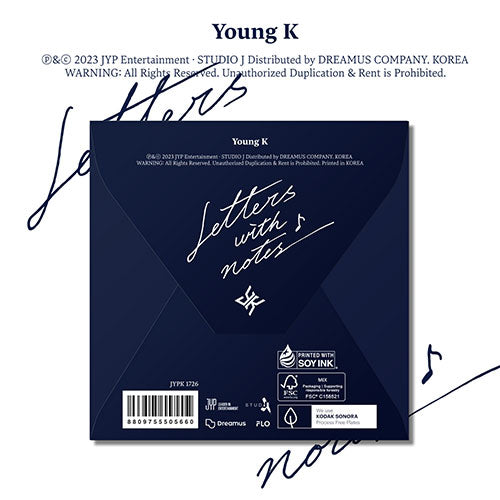 DAY6 YOUNG K – BUCHSTABEN MIT NOTIZEN (DIGIPACK VER.) 