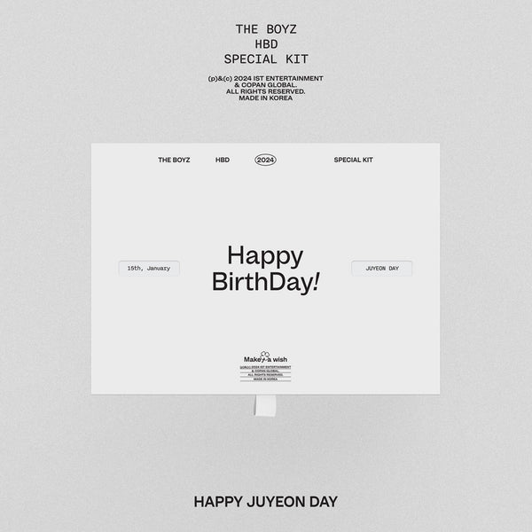 THE BOYZ - HBD JUYEON SPECIAL KIT THE BOYZ - HBD JUYEON SPECIAL KIT