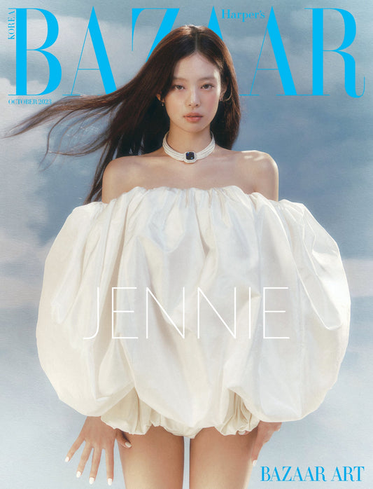 BLACKPINK JENNIE COVER BAZAAR MAGAZINE (OCTOBER 2023 ISSUE)