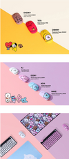 BTS x BT21 FACE ワイヤレスサイレントマウス