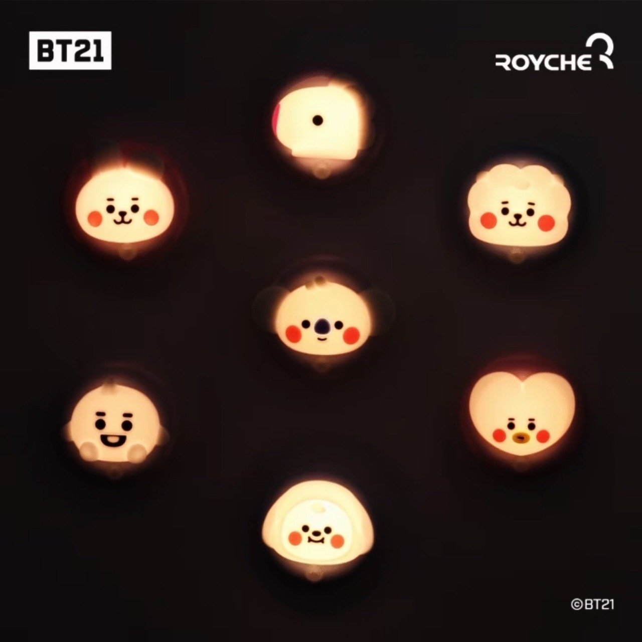 BTS BT21 Official Goods Baby Sensor Mood Lamp – Kpop Omo