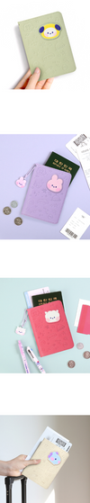 BT21 Minini Leather Patch Passport Cover