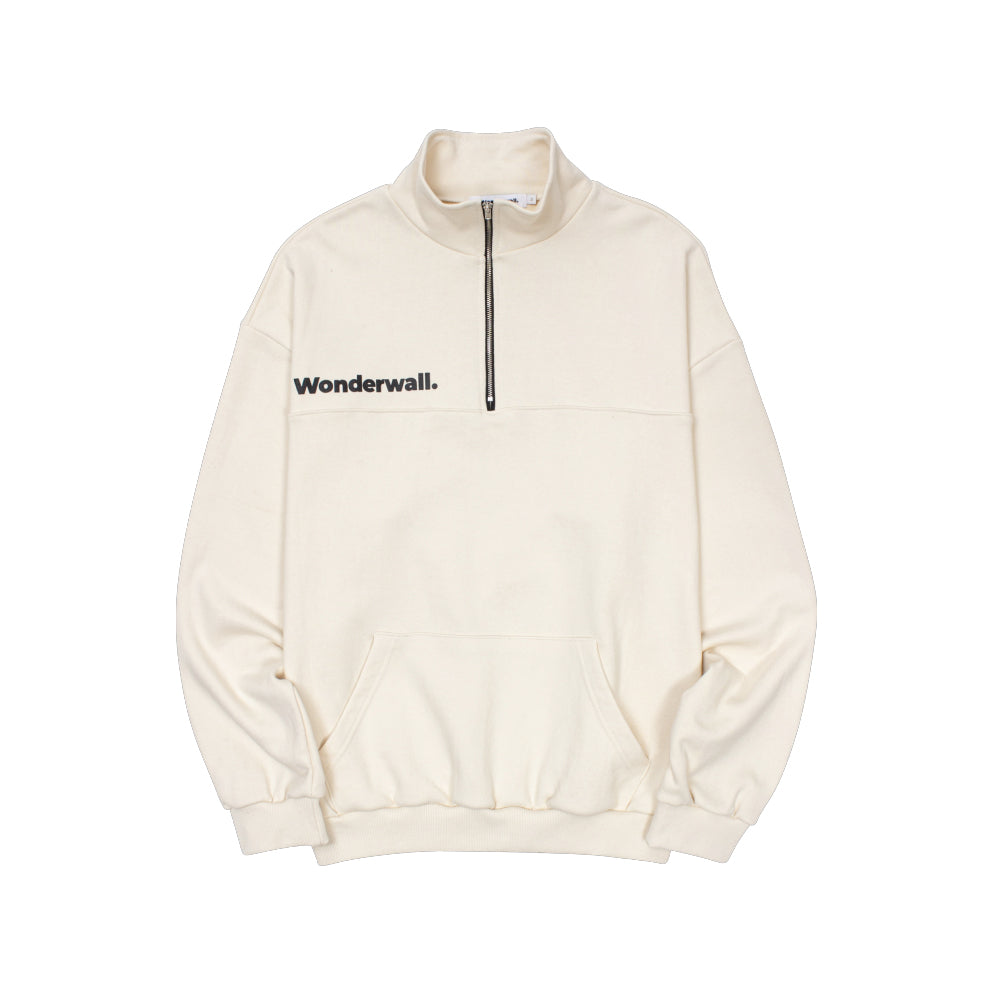 Ateez x Wonderwall Round 3 outlet half zip-up (light green) size large