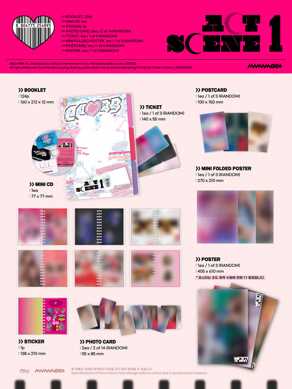  MAP OF SOUL : PERSONA - BTS Album [ 3 Ver. ] CD + Photobook +  Mini Book + Photocard + Postcard + Photo Film + FREE GIFT: CDs y Vinilo