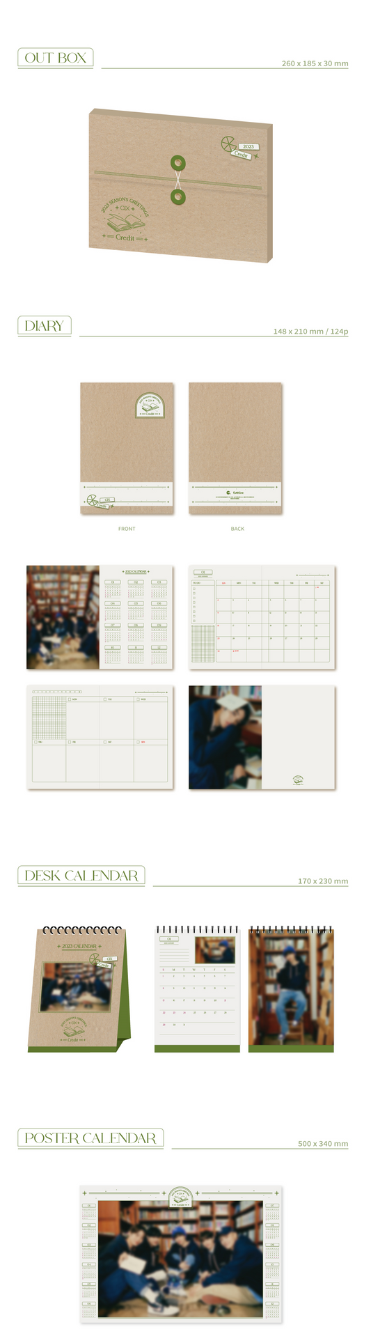 CIX 2023 Season's Greetings - Credit - Kpop Omo