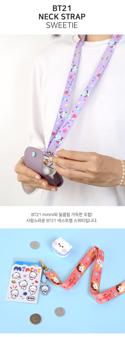 BTS x BT21 MININI SWEETIE NECK STRAP