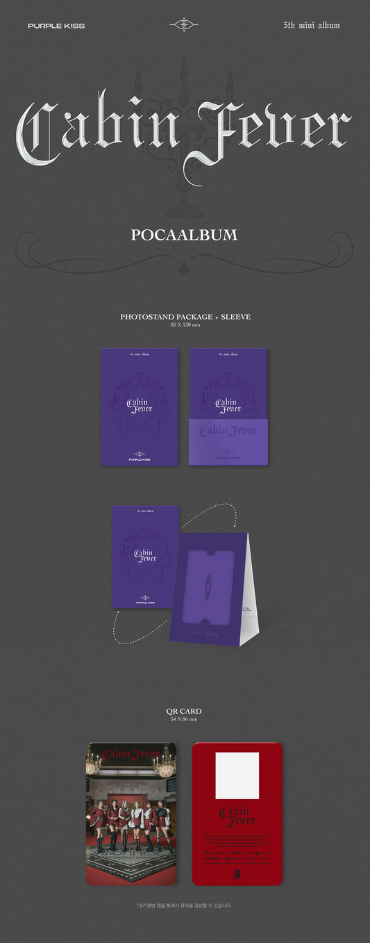 Purple Kiss 5th Mini Album - Cabin Fever POCAALBUM - Kpop Omo