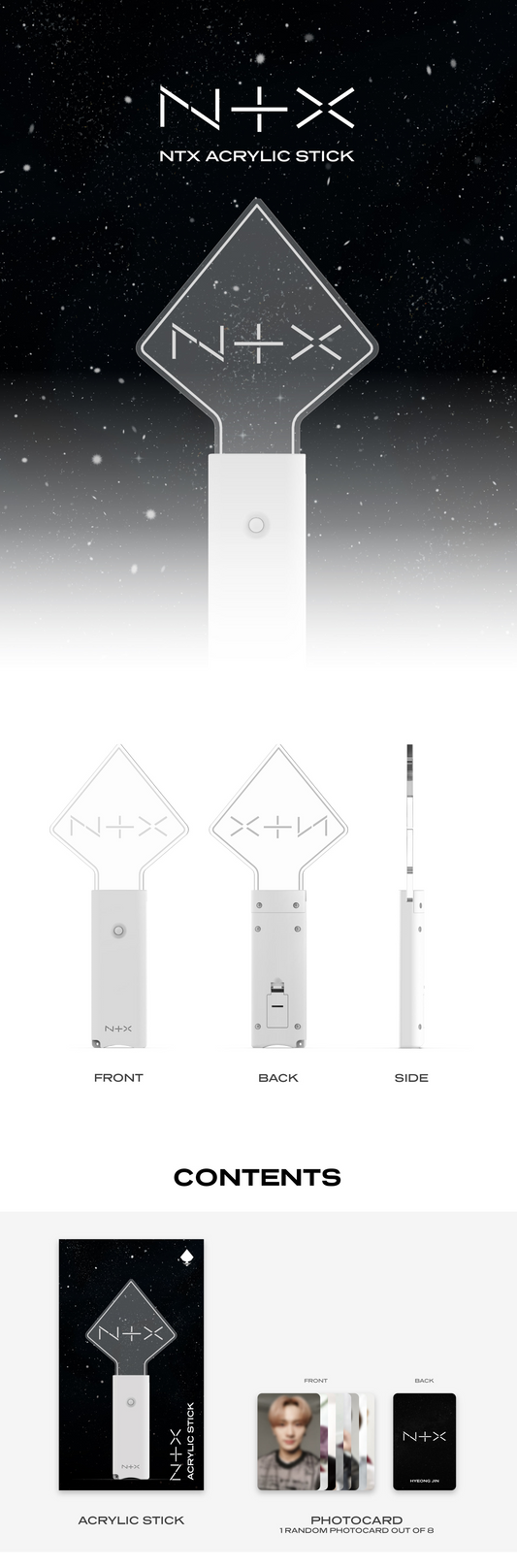 NTX ACRYLIC OFFICIAL LIGHT STICK