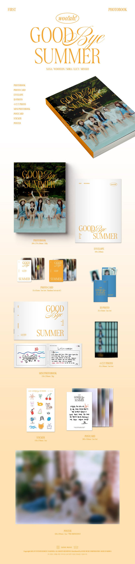 WOO!AH! 1ST PHOTO BOOK - GOODBYE SUMMER