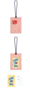 BT21 MININI LEATHER PATCH TRAVEL TAG VACANCE