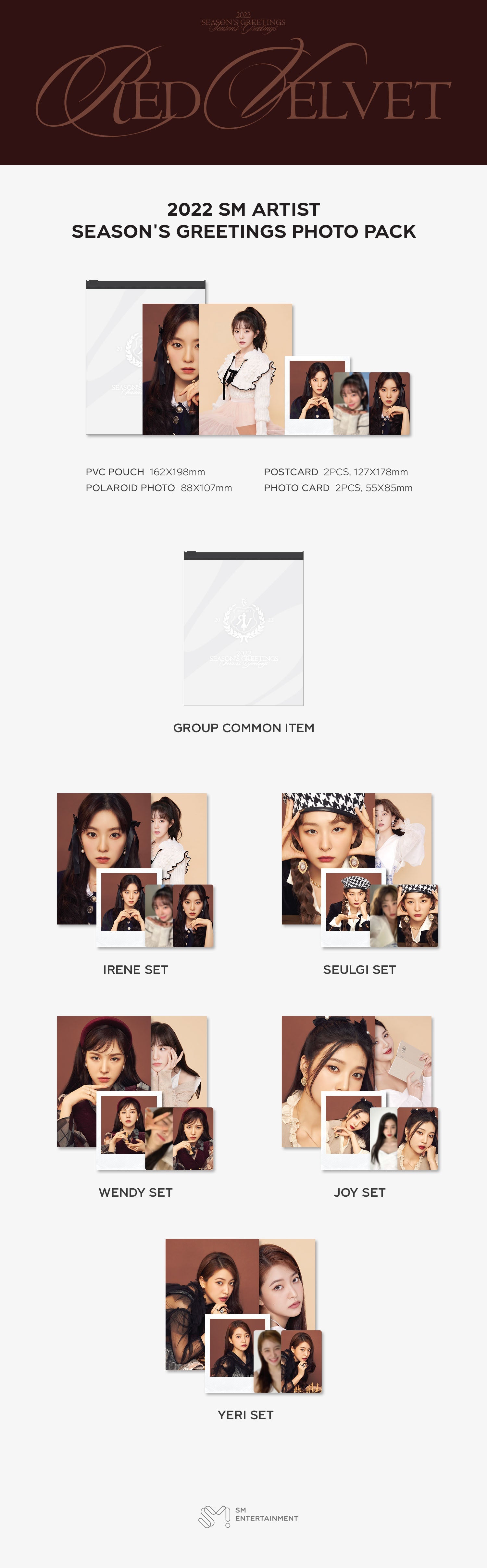 2022 SM ARTIST SEASON'S GREETINGS PHOTO PACK - Kpop Omo