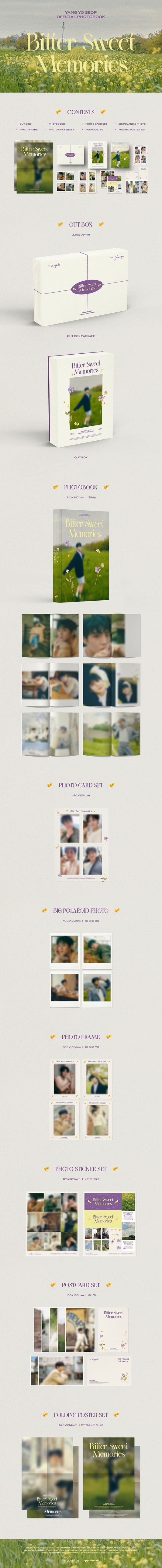 YANG YO SEOP PHOTO BOOK - BITTER SWEET MEMORIES