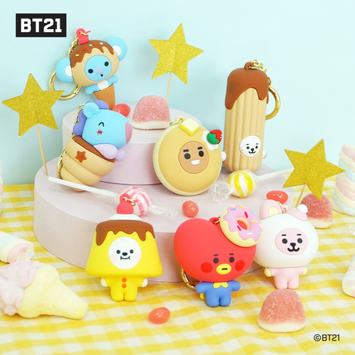 BTS x BT21 BABY SWEET THINGS フィギュア キーリング