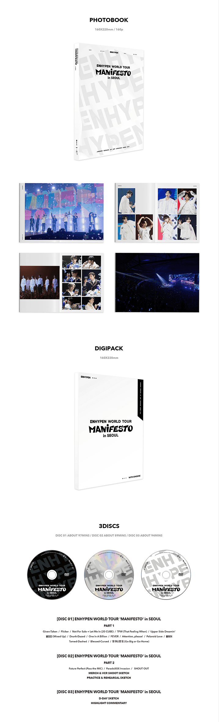 ENHYPEN World Tour - MANIFESTO in Seoul DIGITAL CODE + DVD – Kpop Omo