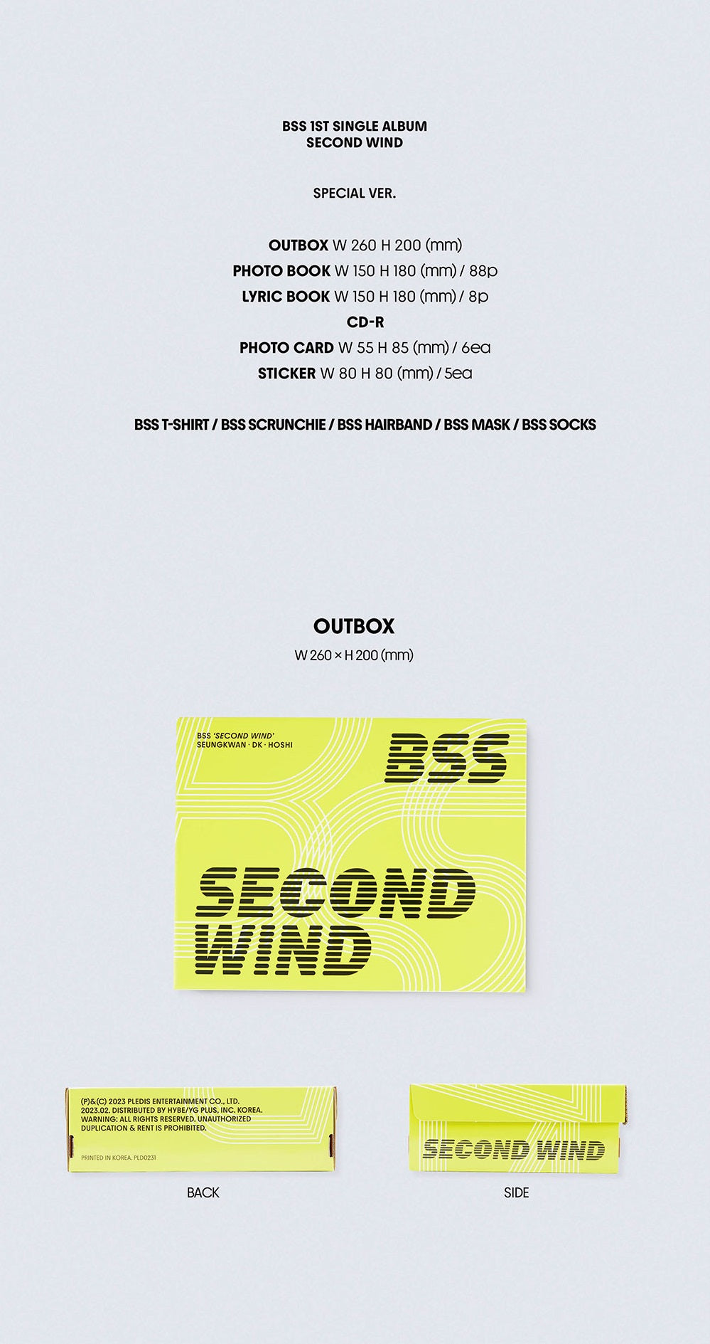 SEVENTEEN BSS - 1st Single Album Second Wind Special Ver - Kpop Omo