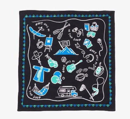 Official BTS In The SOOP Goods - Handkerchief - Kpop Omo