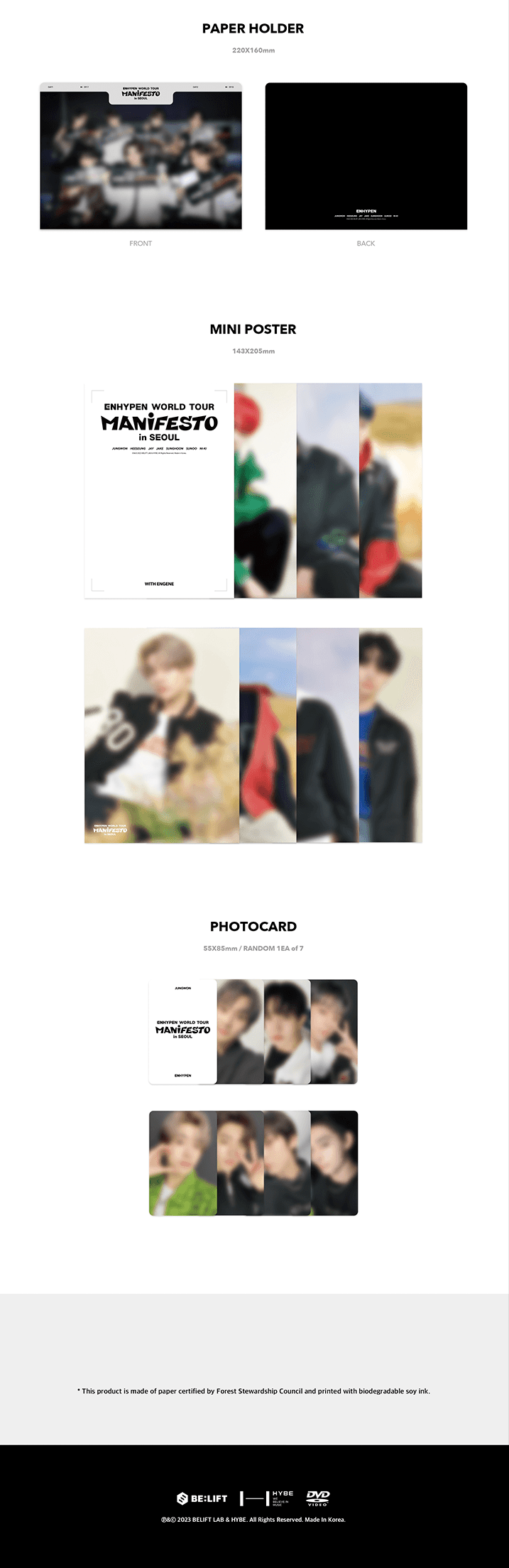 Enhypen - DARK BLOOD Official WeVerse Photocard Stand – Seoul-Mate