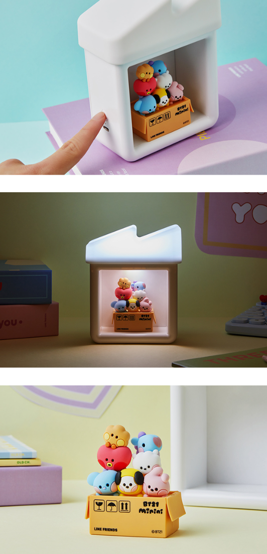 BTS x BT21 Minini House Figure Mood Lamp - Kpop Omo