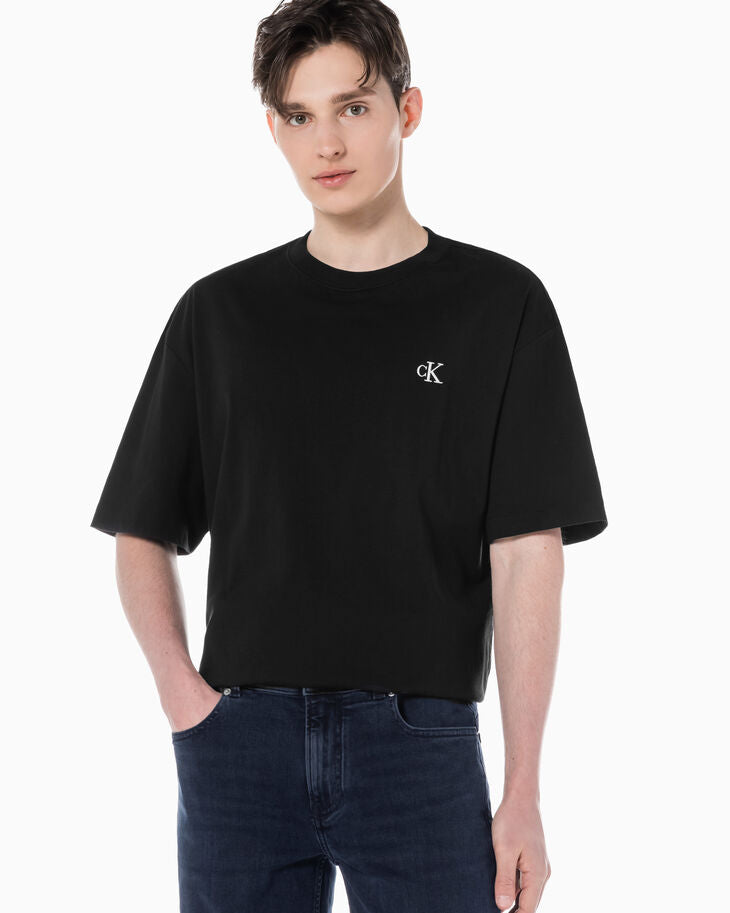 Calvin Klein x BTS Jungkook Black Men Monogram Logo T-shirt Regular Size  Tracked