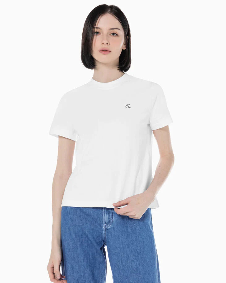 Calvin Klein x BTS Jungkook Slim White Logo T-shirt Women Size +Tracked