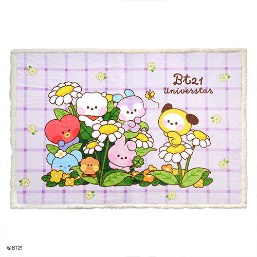 BT21 MININI FLOWER BLANKET