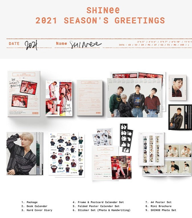 Official SHINee 2021 Season's Greetings - Kpop Omo