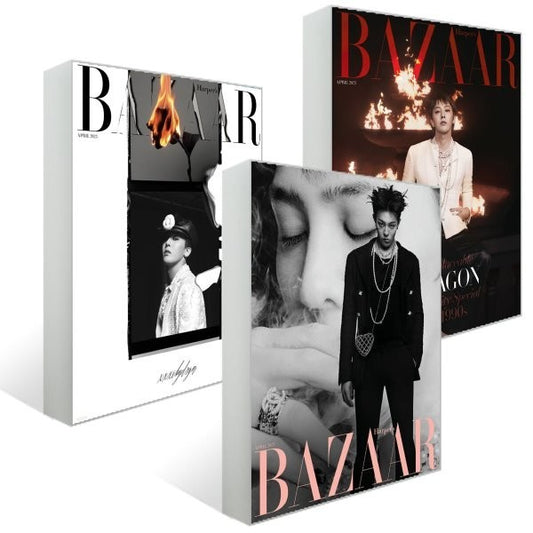 G-DRAGON auf dem Cover des BAZAAR MAGAZINE (Ausgabe April 2023)